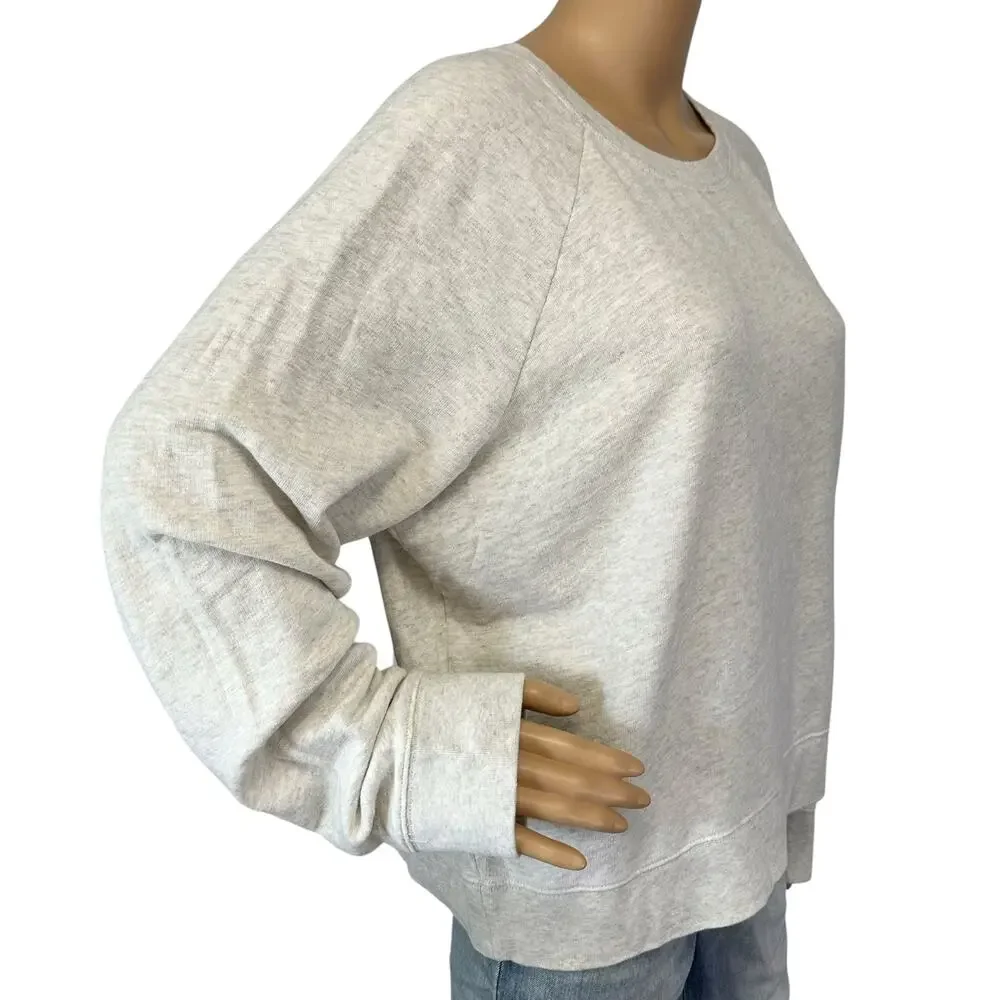 J. Crew Vintage Fleece Sweatshirt Gray Size XL